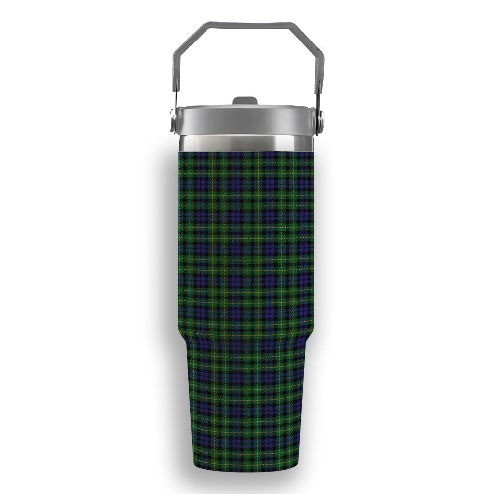 ScotsTee Shop Scottish Campbell of Breadalbane 2 Tartan Flip Straw Tumbler 20oz 30oz