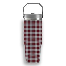 ScotsTee Shop Scottish Cunningham Dress Burgundy Dance Tartan Flip Straw Tumbler 20oz 30oz