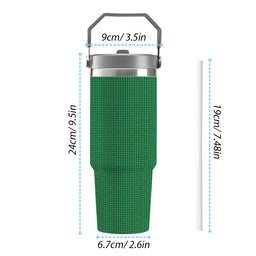 ScotsTee Shop Scottish Currie Tartan Flip Straw Tumbler 20oz 30oz
