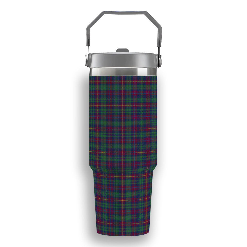 ScotsTee Shop Scottish Cairns of Finavon Modern Tartan Flip Straw Tumbler 20oz 30oz