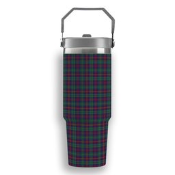 ScotsTee Shop Scottish Cairns of Finavon Modern Tartan Flip Straw Tumbler 20oz 30oz