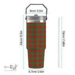 ScotsTee Shop Scottish Cumming Ancient Tartan Flip Straw Tumbler 20oz 30oz
