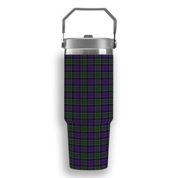 ScotsTee Shop Scottish Colquhoun 3 Tartan Flip Straw Tumbler 20oz 30oz