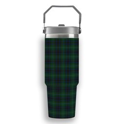 ScotsTee Shop Scottish Cash MacTavish Tartan Flip Straw Tumbler 20oz 30oz