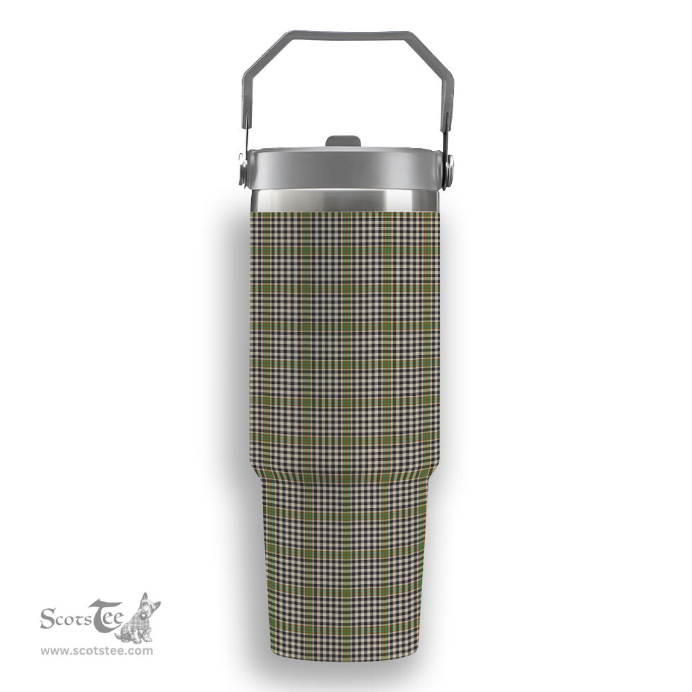 ScotsTee Shop Scottish Burns Check Tartan Flip Straw Tumbler 20oz 30oz