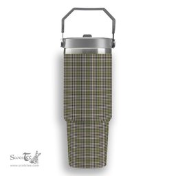 ScotsTee Shop Scottish Burns Check Tartan Flip Straw Tumbler 20oz 30oz