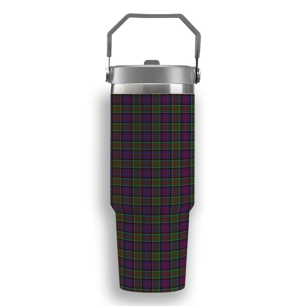 ScotsTee Shop Scottish Donald of Clan Ranald Modern Tartan Flip Straw Tumbler 20oz 30oz