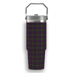 ScotsTee Shop Scottish Donald of Clan Ranald Modern Tartan Flip Straw Tumbler 20oz 30oz