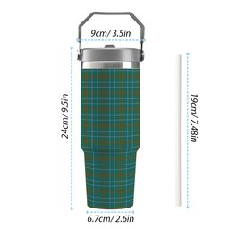 ScotsTee Shop Scottish Edmonstone Ancient Tartan Flip Straw Tumbler 20oz 30oz