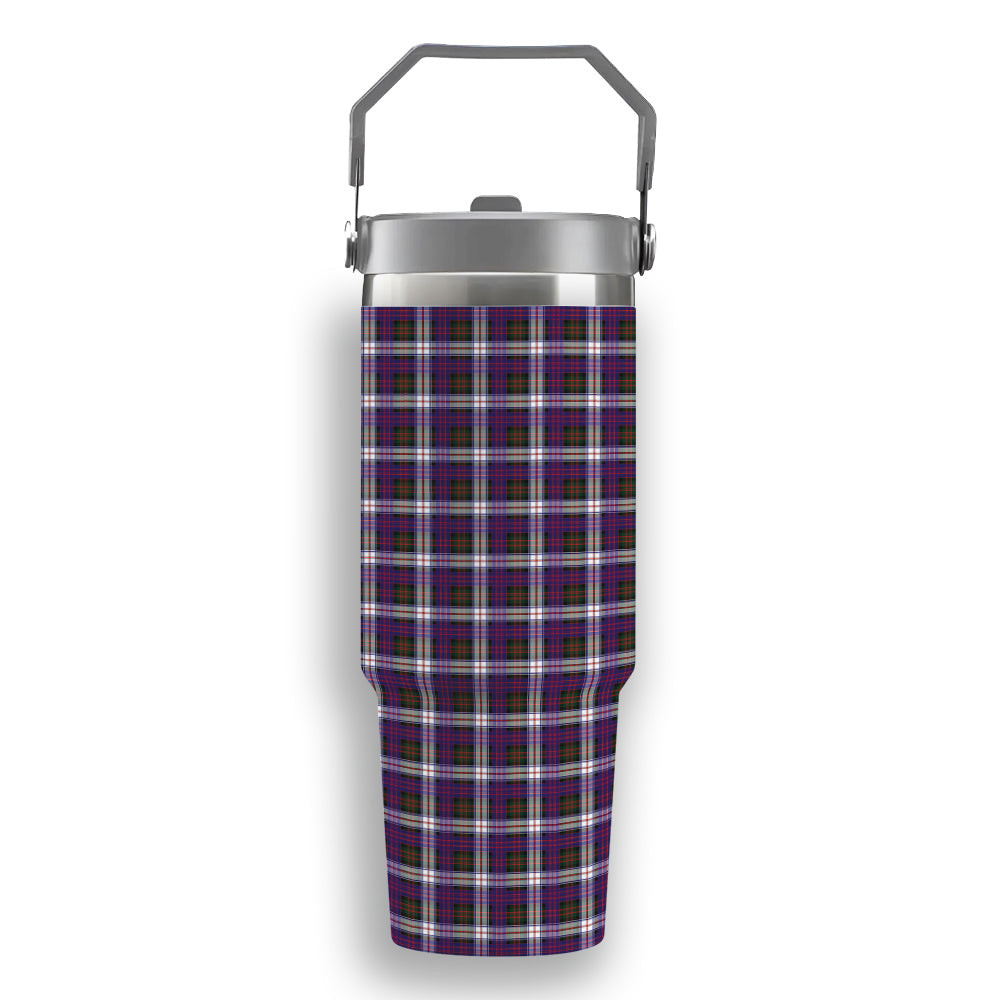 ScotsTee Shop Scottish Donald Dress Modern Tartan Flip Straw Tumbler 20oz 30oz