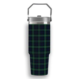 ScotsTee Shop Scottish Ewing Modern Tartan Flip Straw Tumbler 20oz 30oz
