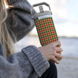 ScotsTee Shop Scottish Gibson Modern Tartan Flip Straw Tumbler 20oz 30oz