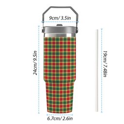 ScotsTee Shop Scottish Gibson Modern Tartan Flip Straw Tumbler 20oz 30oz