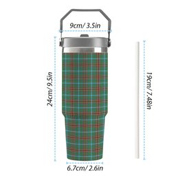 ScotsTee Shop Scottish Gayre Modern Tartan Flip Straw Tumbler 20oz 30oz