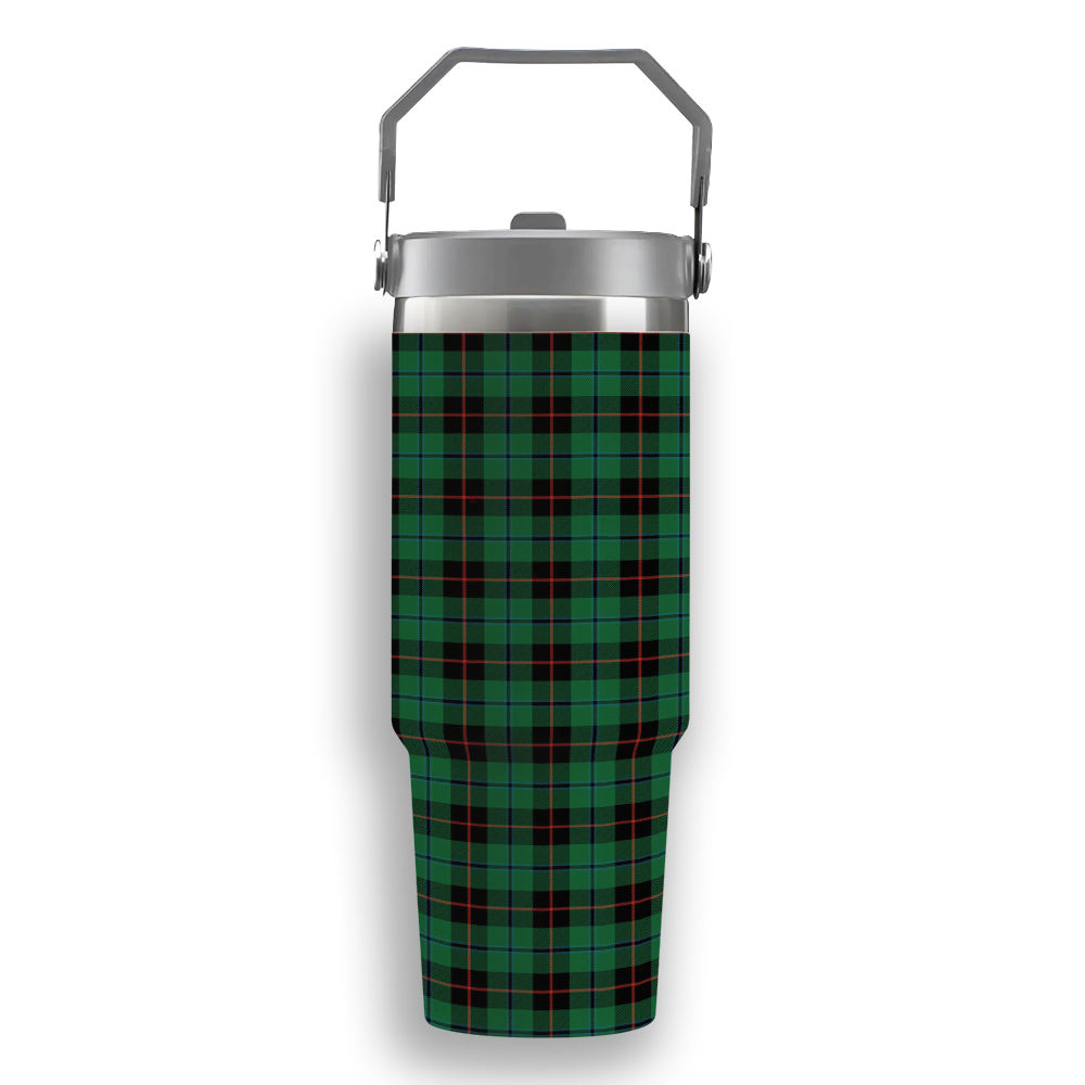 ScotsTee Shop Scottish Douglas Black Ancient Tartan Flip Straw Tumbler 20oz 30oz