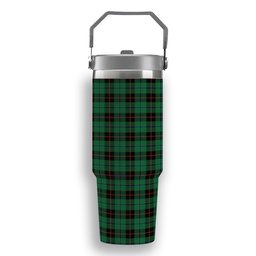 ScotsTee Shop Scottish Douglas Black Ancient Tartan Flip Straw Tumbler 20oz 30oz