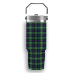 ScotsTee Shop Scottish Davidson of Tulloch Tartan Flip Straw Tumbler 20oz 30oz