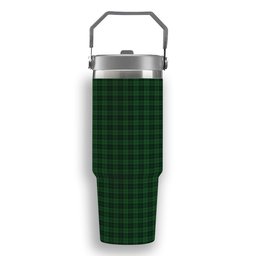 ScotsTee Shop Scottish Dunbar Hunting Tartan Flip Straw Tumbler 20oz 30oz