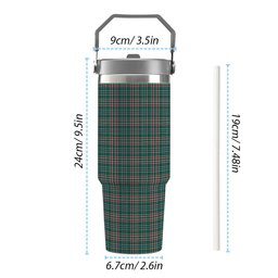 ScotsTee Shop Scottish Gayre Dress Modern Tartan Flip Straw Tumbler 20oz 30oz