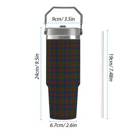 ScotsTee Shop Scottish Dorward Tartan Flip Straw Tumbler 20oz 30oz
