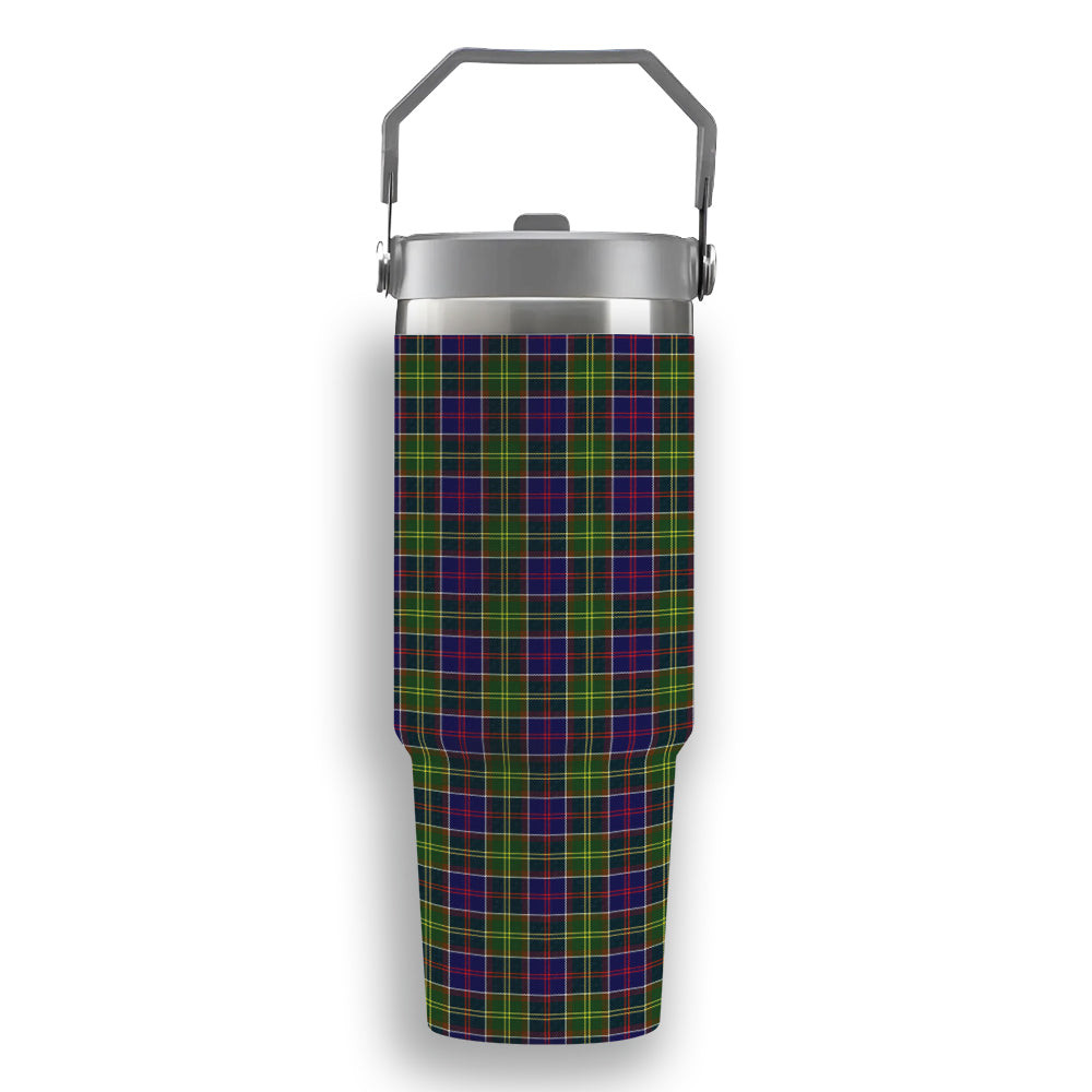ScotsTee Shop Scottish Dalrymple Tartan Flip Straw Tumbler 20oz 30oz