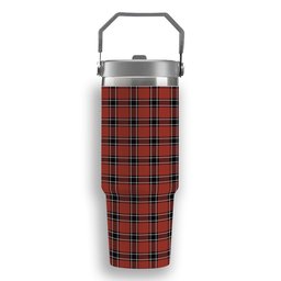 ScotsTee Shop Scottish Dunbar District Modern Tartan Flip Straw Tumbler 20oz 30oz