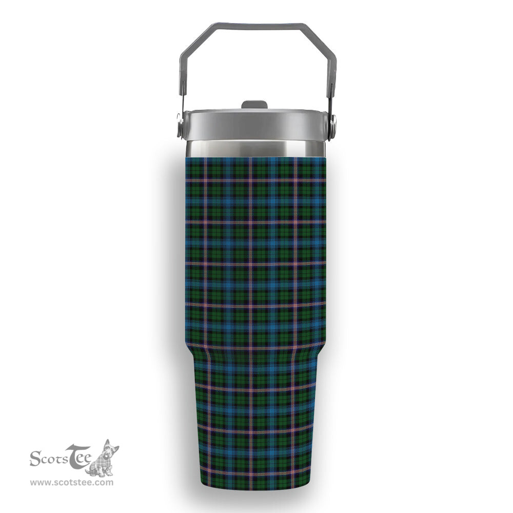ScotsTee Shop Scottish Gemmell Tartan Flip Straw Tumbler 20oz 30oz