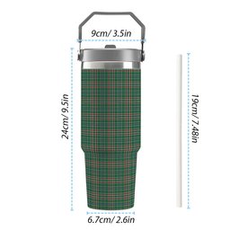 ScotsTee Shop Scottish Gayre Dress Ancient Tartan Flip Straw Tumbler 20oz 30oz