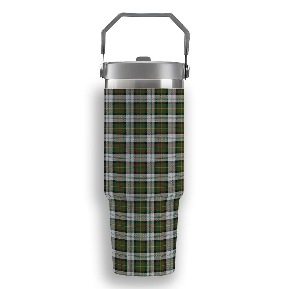 ScotsTee Shop Scottish Gillies Dress Green Tartan Flip Straw Tumbler 20oz 30oz