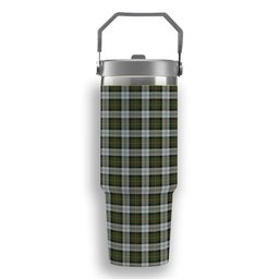 ScotsTee Shop Scottish Gillies Dress Green Tartan Flip Straw Tumbler 20oz 30oz