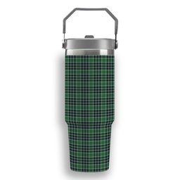 ScotsTee Shop Scottish Donald Lord of the Isles Hunting Modern Tartan Flip Straw Tumbler 20oz 30oz