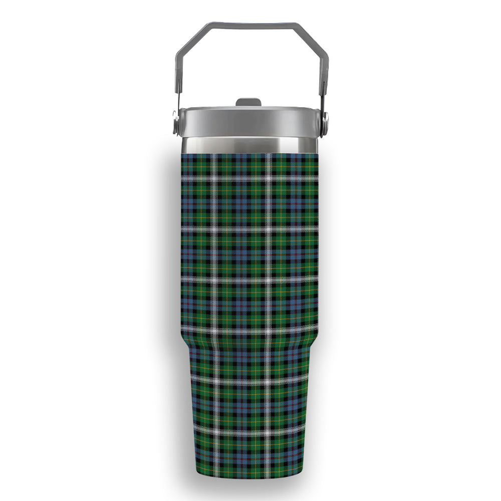 ScotsTee Shop Scottish Farquharson Dress Ancient Tartan Flip Straw Tumbler 20oz 30oz