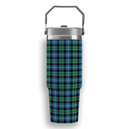 ScotsTee Shop Scottish Galbraith Ancient Tartan Flip Straw Tumbler 20oz 30oz