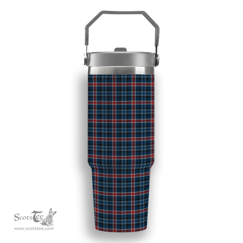 ScotsTee Shop Scottish Gandy of Myrton Tartan Flip Straw Tumbler 20oz 30oz