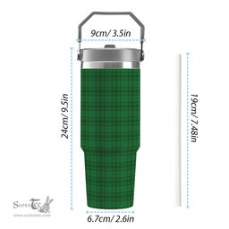 ScotsTee Shop Scottish Gates Hunting Tartan Flip Straw Tumbler 20oz 30oz