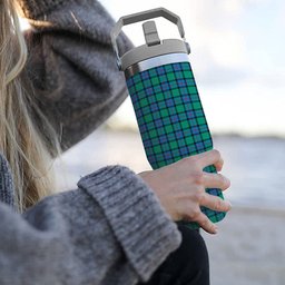 ScotsTee Shop Scottish Flower Of Scotland SC Tartan Flip Straw Tumbler 20oz 30oz
