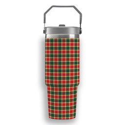 ScotsTee Shop Scottish Gibsone Tartan Flip Straw Tumbler 20oz 30oz