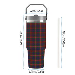 ScotsTee Shop Scottish Fraser of Lovat Tartan Flip Straw Tumbler 20oz 30oz
