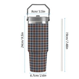 ScotsTee Shop Scottish Gayre Arisaidh Tartan Flip Straw Tumbler 20oz 30oz