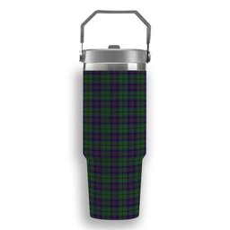 ScotsTee Shop Scottish Gary or Garry Tartan Flip Straw Tumbler 20oz 30oz