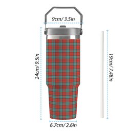 ScotsTee Shop Scottish Dunbar Ancient Tartan Flip Straw Tumbler 20oz 30oz