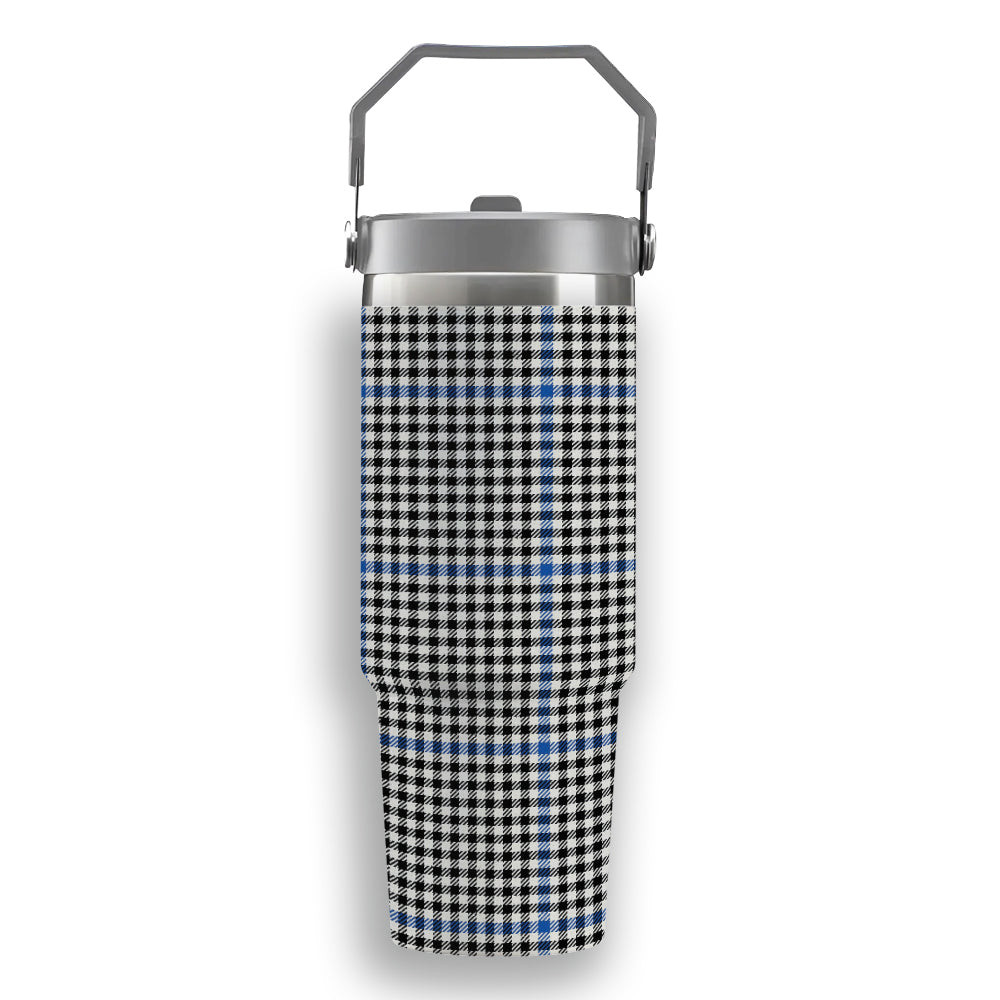 ScotsTee Shop Scottish Gladstanes Modern Tartan Flip Straw Tumbler 20oz 30oz