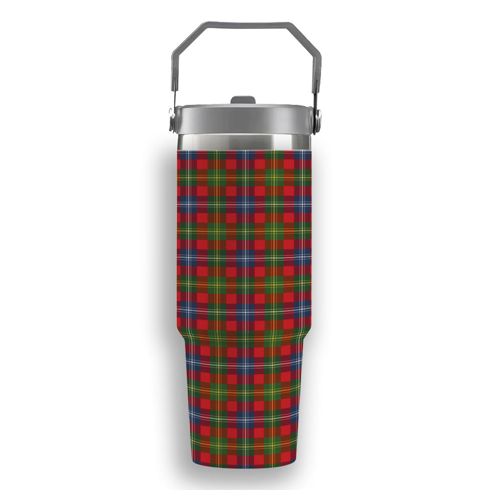 ScotsTee Shop Scottish Foster Modern Tartan Flip Straw Tumbler 20oz 30oz