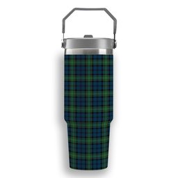 ScotsTee Shop Scottish Kerr Hunting Modern Tartan Flip Straw Tumbler 20oz 30oz