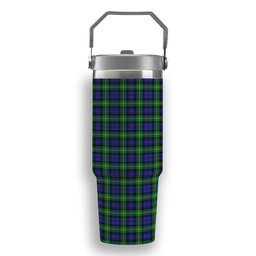 ScotsTee Shop Scottish Gordon Modern Tartan Flip Straw Tumbler 20oz 30oz