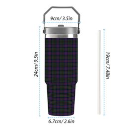 ScotsTee Shop Scottish MacCallum of Berwick Tartan Flip Straw Tumbler 20oz 30oz