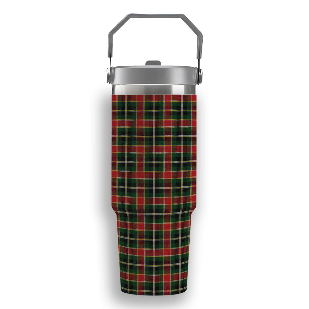 ScotsTee Shop Scottish MacLachlan 3 Tartan Flip Straw Tumbler 20oz 30oz