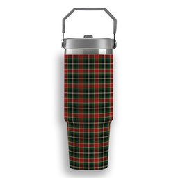 ScotsTee Shop Scottish MacLachlan 3 Tartan Flip Straw Tumbler 20oz 30oz