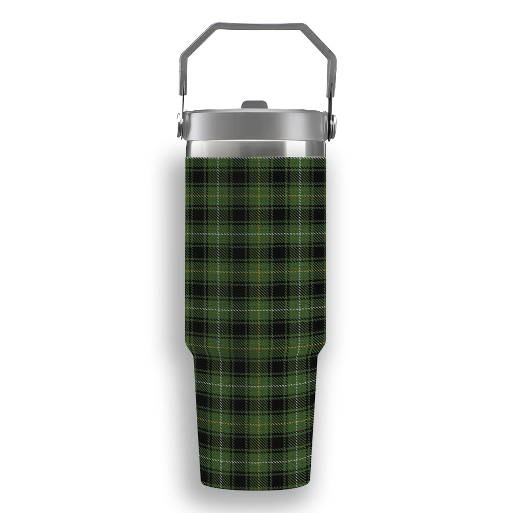 ScotsTee Shop Scottish McIver Hunting Tartan Flip Straw Tumbler 20oz 30oz