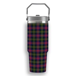 ScotsTee Shop Scottish Logan Modern Tartan Flip Straw Tumbler 20oz 30oz